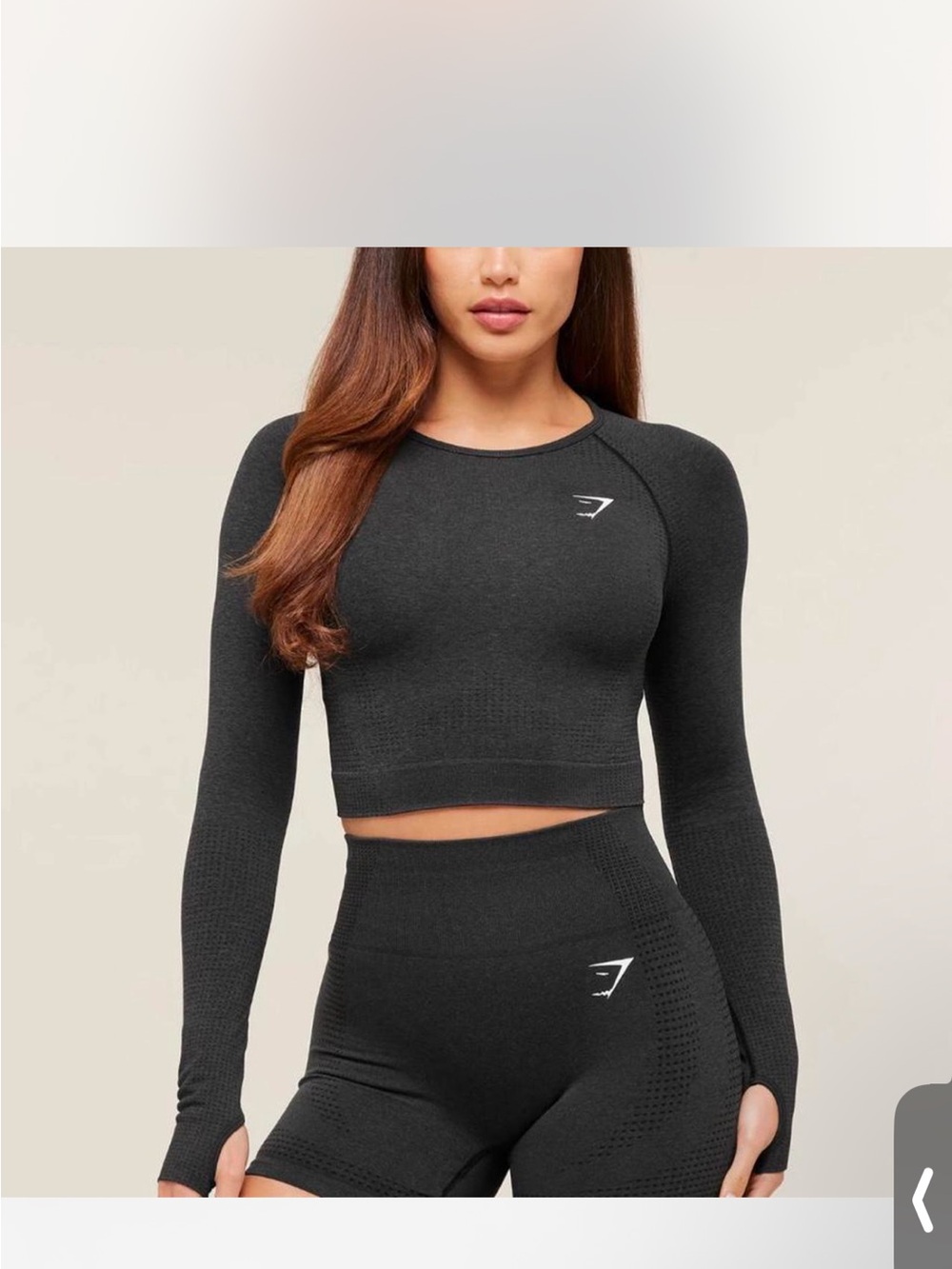 Gym Seamless Vital Long-Sleeve Crop Top